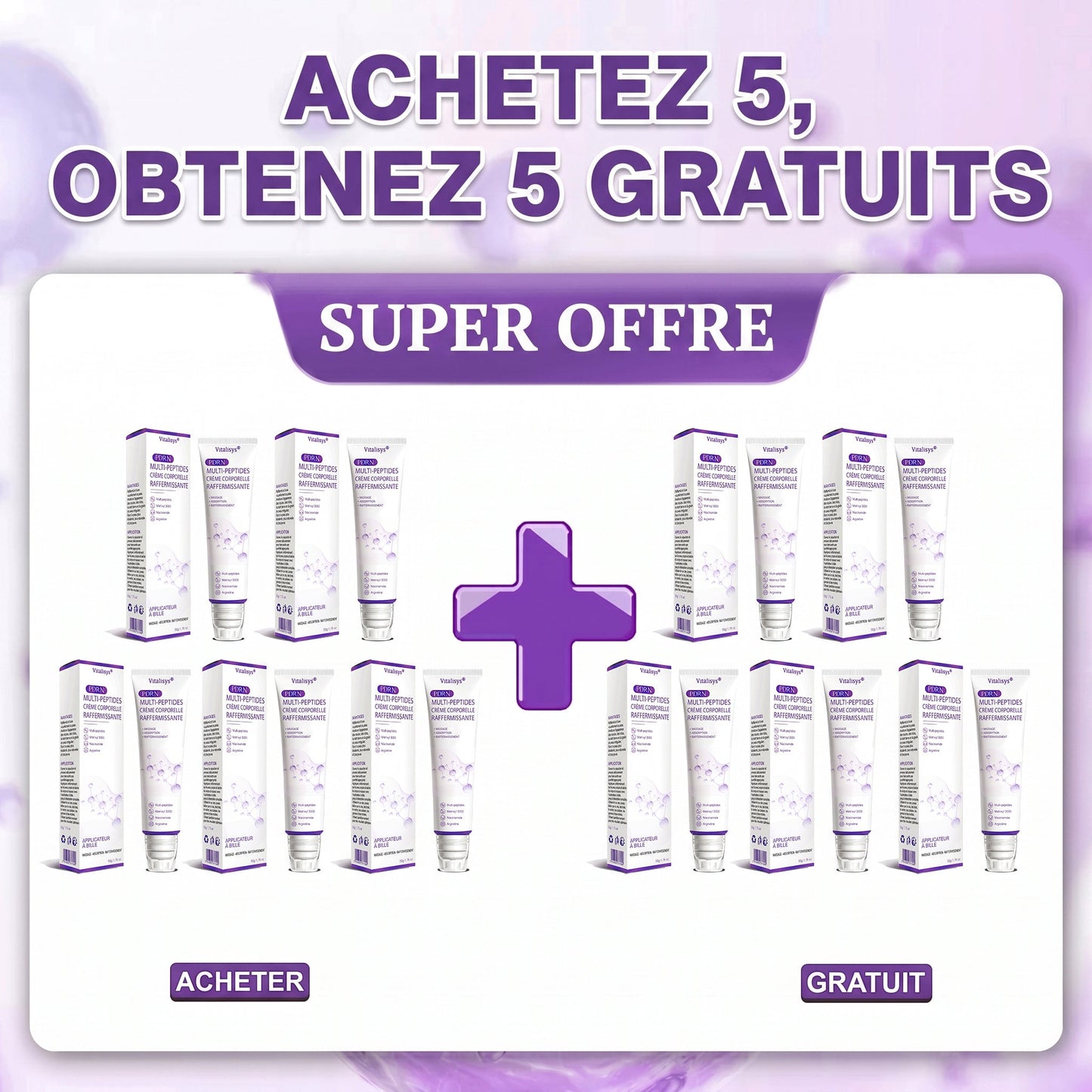 Boutique officielle✅ : Vitalisys® PDRN Crème Corps avec Roller 🎉 – Anti-âge, hydratation, fermeté et régénération. Pour un teint unifié, traite acné, taches pigmentaires et verrues 💎