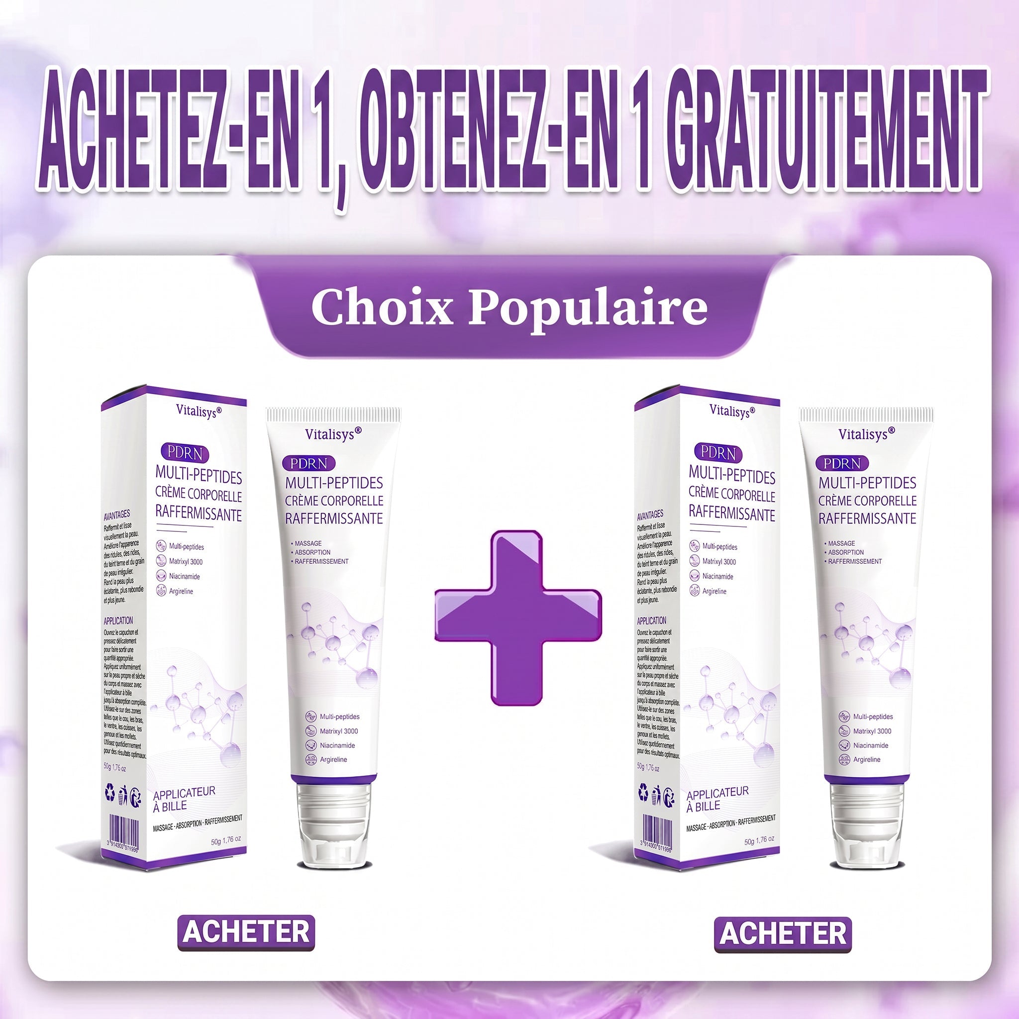 2 boîtes — Achetez-en 1 recevez-en 1 GRATUITE 🎉