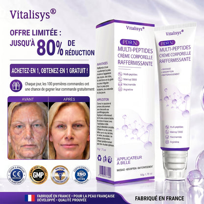Boutique officielle✅ : Vitalisys® PDRN Crème Corps avec Roller 🎉 – Anti-âge, hydratation, fermeté et régénération. Pour un teint unifié, traite acné, taches pigmentaires et verrues 💎